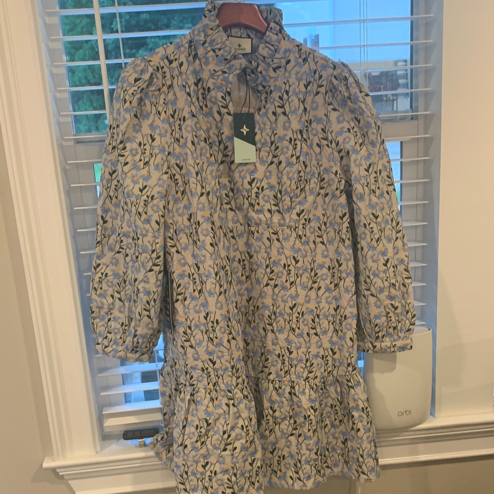 Tuckernuck Blue and White Floral women’s dress